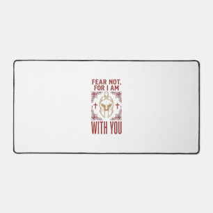 Fear Not Christian Warrior Vintage T-Shirt_1 Desk Mat