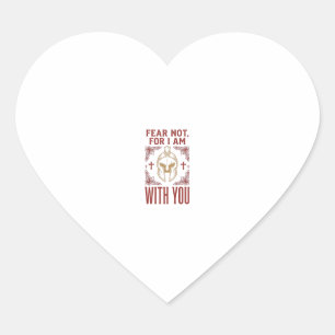 Fear Not Christian Warrior Vintage T-Shirt_1 Heart Sticker