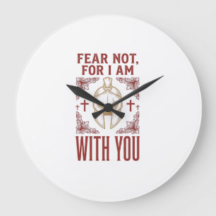 Fear Not Christian Warrior Vintage T-Shirt_1 Large Clock