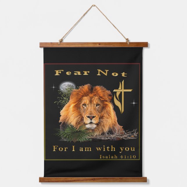 Fear Not for I am With thee Hanging Tapestry (Front)