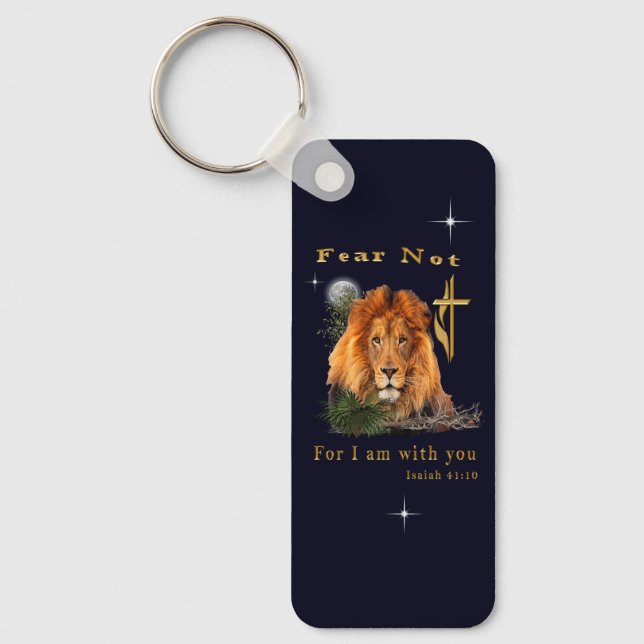 Fear Not for I am With thee Key Ring (Front)