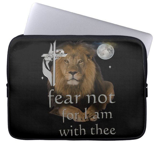 Fear not for I am with thee Laptop Sleeve (Front)