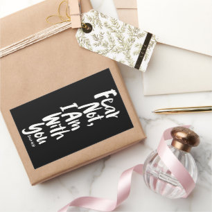 FEAR NOT, I AM with you - Religious Hope God Jesus Rectangular Sticker
