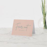 "Fear Not." Isaiah 41:10