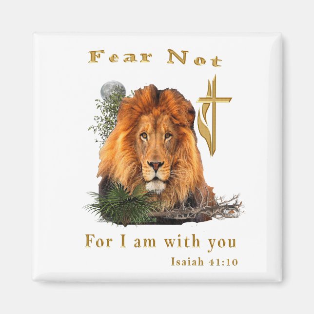 Fear not Isaiah 41:10 Magnet (Front)