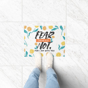 Fear Not Isaiah Bible Verse Inspirational Design Doormat