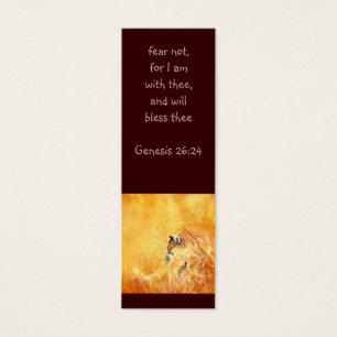 Fear not Scripture Watercolor Cougar Bookmark