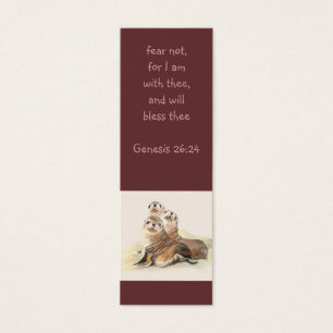 Fear not Scripture Watercolor Seals Bookmark