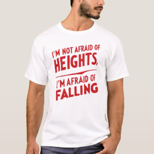 Fear of Falling: A Typography Design T-Shirt