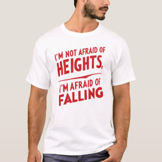 Fear of Falling: A Typography Design T-Shirt