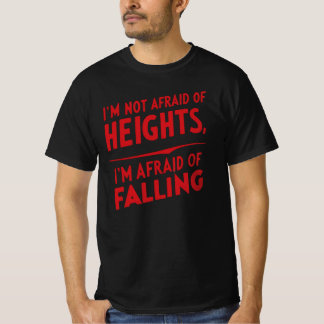 Fear of Falling: A Typography Design T-Shirt