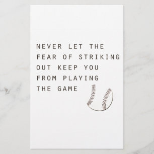 fear of striking out inspirational modern baseball