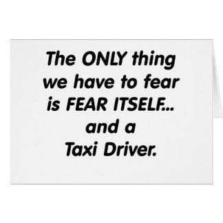 Fear Taxi Driver