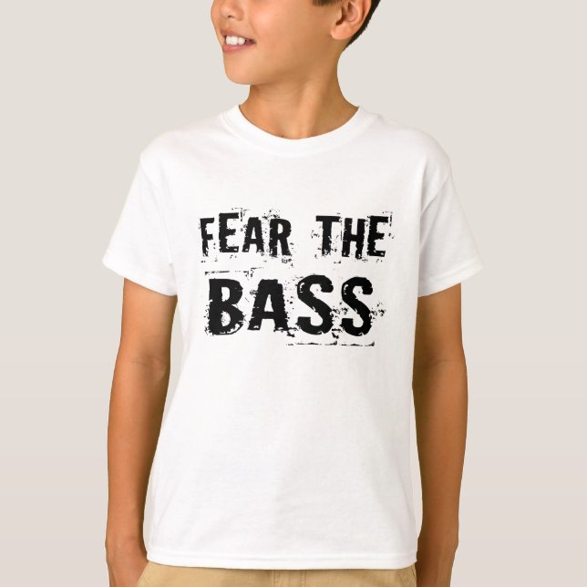 Fear The Bass Kids Music T-shirt (Front)