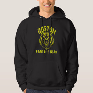 Fear The Bear Hockey Be Aware Of Boston Bruin Wild Hoodie