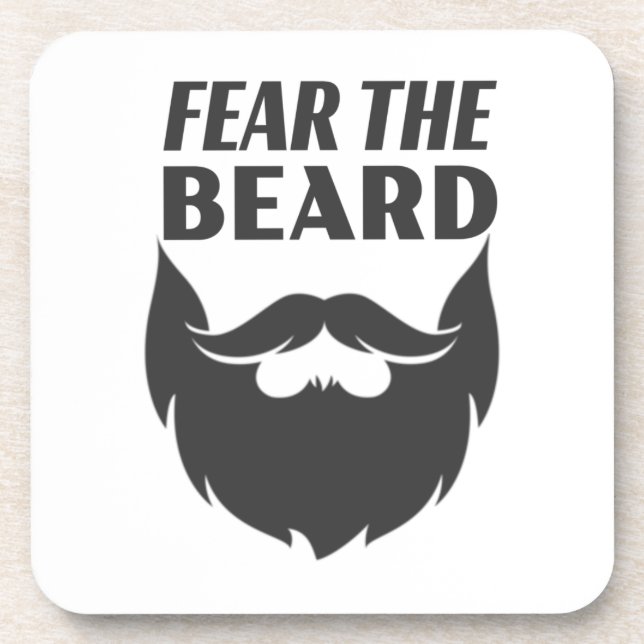 Fear the Beard Coaster (Front)
