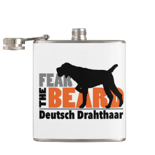 Fear the Beard - Deutsch Drahthaar Hip Flask