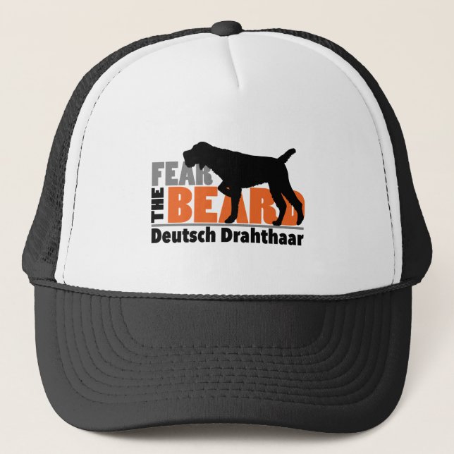 Fear the Beard - Deutsch Drahthaar Trucker Hat (Front)