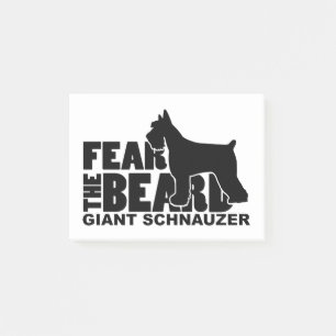 Fear the Beard - Giant Schnauzer Post-it Notes