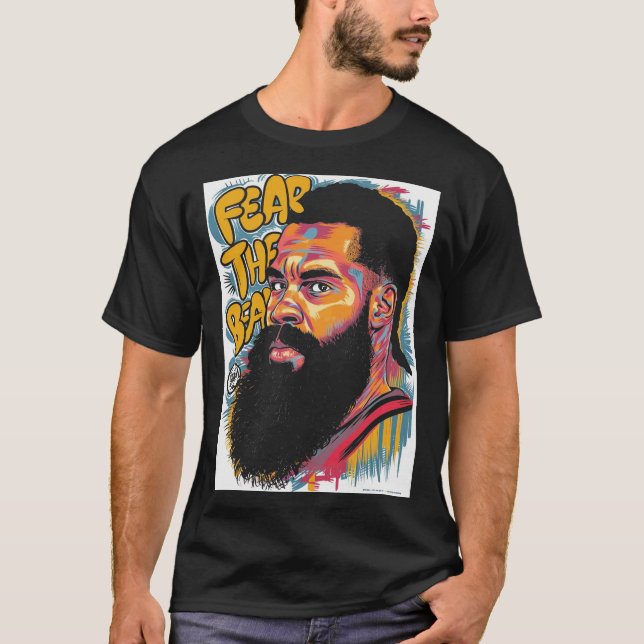 Fear The Beard Giants Sneaker Gangster God Funny T-Shirt (Front)