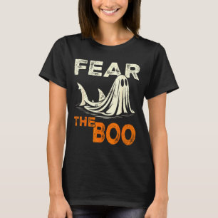 Fear the boo – ghost shark kids halloween costume T-Shirt