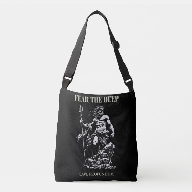 Fear the Deep – Poseidon Mythic  Crossbody Bag (Front)