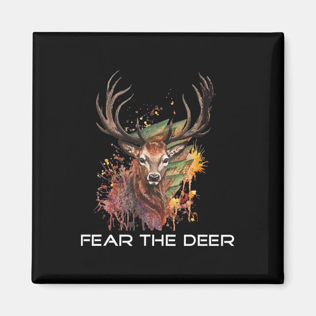 Fear The Deer Basketball 1 Magnet (Front)