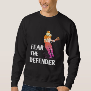 Fear The Defender Lacrosse Goalie Stick & Helmet W Sweatshirt
