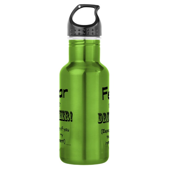 Fear The Drummer 532 Ml Water Bottle (Front)