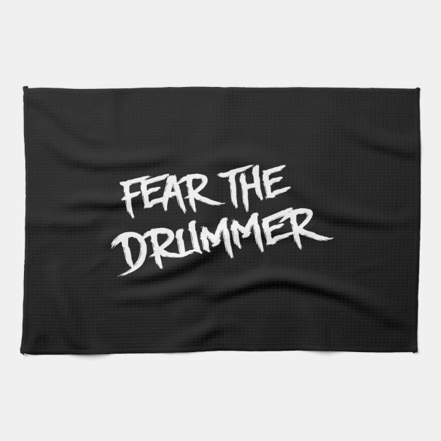 Fear the Drummer Tea Towel (Horizontal)