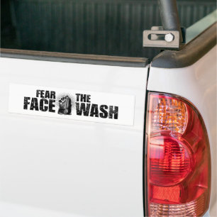 Fear The Face Wash (Hockey) Bumper Sticker