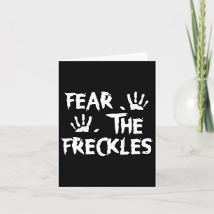 Fear The Freckles Halloween Party Card