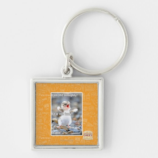 Fear the Fuzzy! Key Ring (Front)