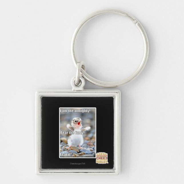 Fear the Fuzzy! Key Ring (Front)