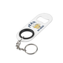 Fear the NO Beer, Funny, Blue Text