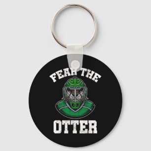 Fear The Otter, Cute Otter Hockey Gifts, I Love Ot Key Ring
