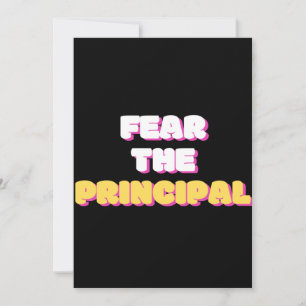 Fear The Principal Thank You Card