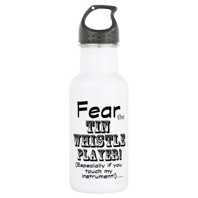 Fear The Tin Whistle Player 532 Ml Water Bottle (Front)