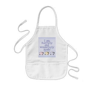Fearfully and Wonderfully Made - Blue Kids Apron