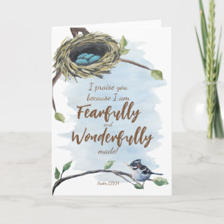 Fearfully and Wonderfully Made Card