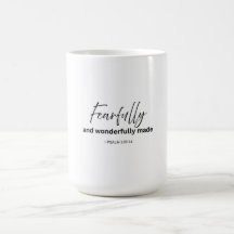 Fearfully and Wonderfully Made, Coffee Mug 