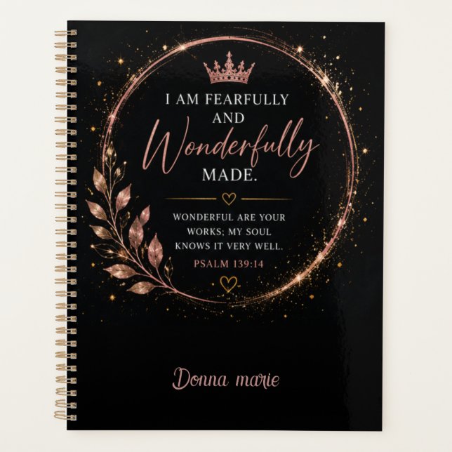 Fearfully and Wonderfully Made Faith  Planner (Front)