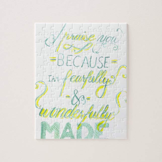 Fearfully and Wonderfully Made Jigsaw Puzzle (Vertical)
