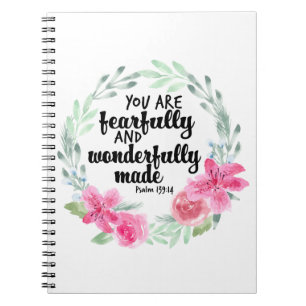 Fearfully and wonderfully made notebook