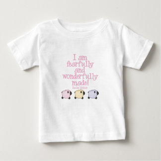 Fearfully and Wonderfully Made - Pink Baby T-Shirt