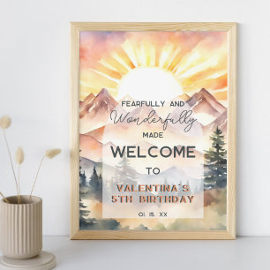 Fearfully and Wonderfully Made Psalm 139 Birthday Poster