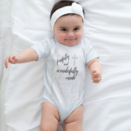 Fearfully and Wonderfully Made Script Baby Bodysuit