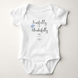 Fearfully and Wonderfully Made Scripture Baby Suit Bodysuit