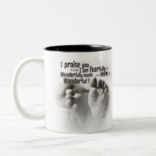 Fearfully and wonderfully made Two-Tone coffee mug