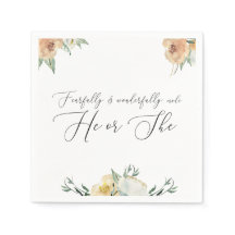 Fearfully & Wonderfully Gender Reveal Napkin